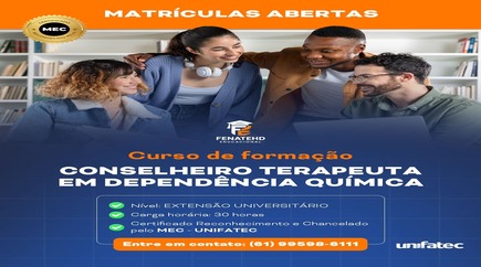 Conselheiros Terapeutas em Dependência Química – Extensão Universitária