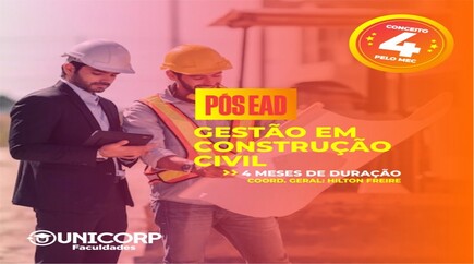 Especialização em Gestão em Construção Civil
